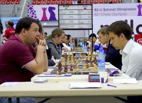 Украинские шахматисты синхронно побеждают на Олимпиаде