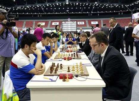 Сборные Украины обыграли Китай и Сербию на шахматной Олимпиаде