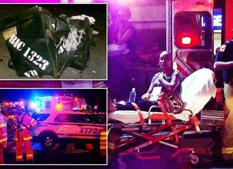 Опубликован момент мощного взрыва, прогремевшего в Нью-Йорке (ВИДЕО)