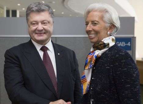Стало известно, о чем договорились Порошенко и директор МВФ