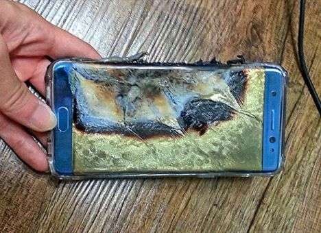 Взорвался Galaxy Note 7 из новой партии