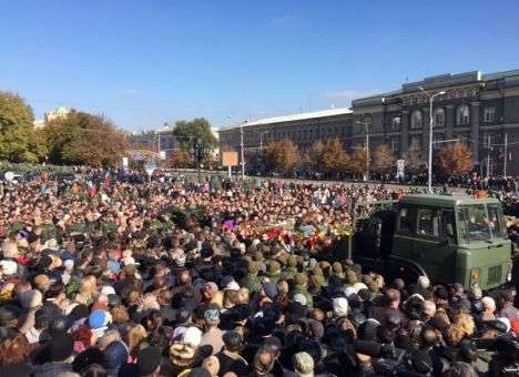 Новые кадры с похорон «Моторолы» (ФОТО)