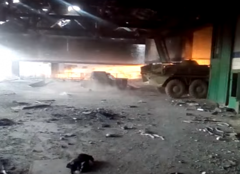 Боец АТО показал «работу» БТР по боевикам (ВИДЕО)