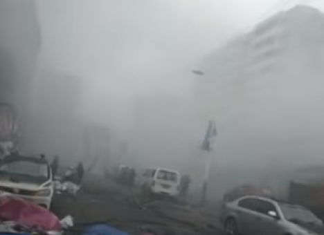 Опубликованы кадры последствий разрушительного взрыва в Китае (ВИДЕО)