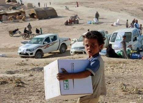 В Алеппо раздали последние запасы еды