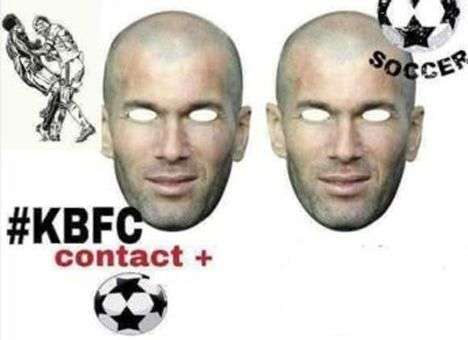 Индийские болельщики наденут маски с изображением Зидана на матч с командой Матерацци