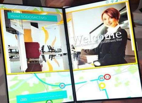 В Японии разработан складной дисплей для смартфонов