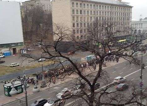 В центре Киева снова собираются митингующие