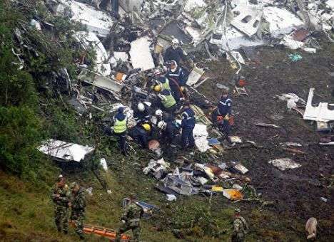 В Колумбии на месте катастрофы найдены «черные ящики»