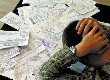 Украинцы наращивают долги за «коммуналку»