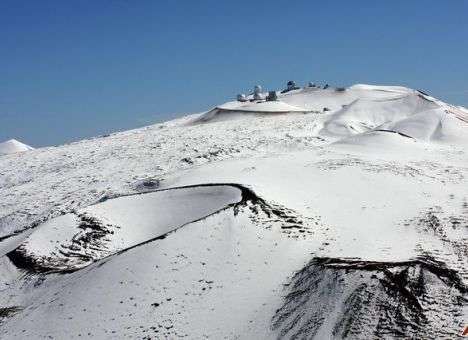 Тропические  Гаваи накрыло снегом