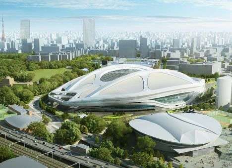 В Японии строят стадион к Олимпиаде 2020 из разборных панелей