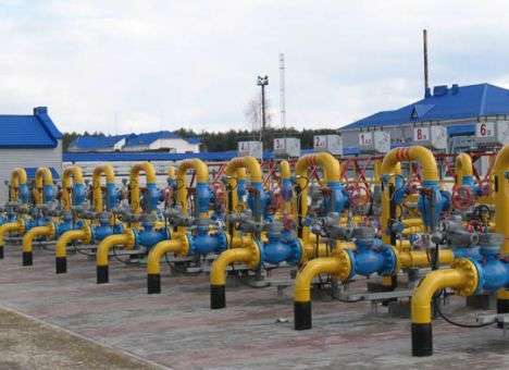 Запасы газа в  подземных хранилищах Украины становятся меньше