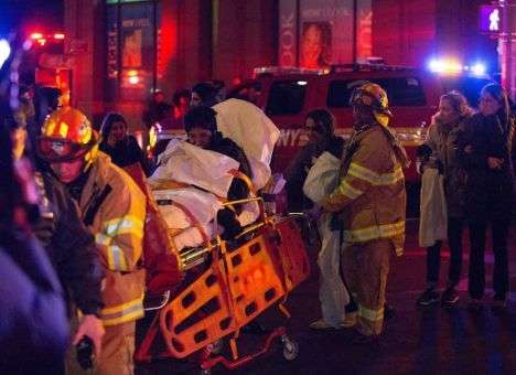 В Нью-Йорке на Манхэттене горел жилой небоскреб