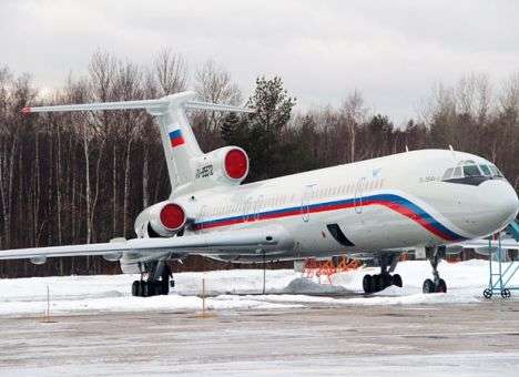 В России приостановлены  полеты самолетов Ту-154
