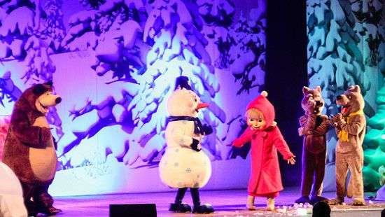 В Киев привезли звезд мультфильма «Маша и Медведь» (ФОТО)