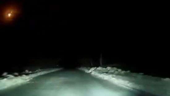 Появилось  видео сгоревшего над Архангельской областью метеорита