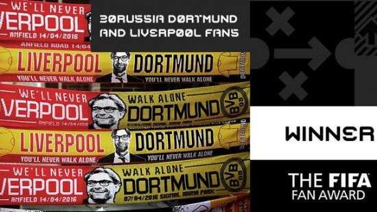 Фанаты «Ливерпуля» и «Боруссии» получили специальную награду от ФИФА