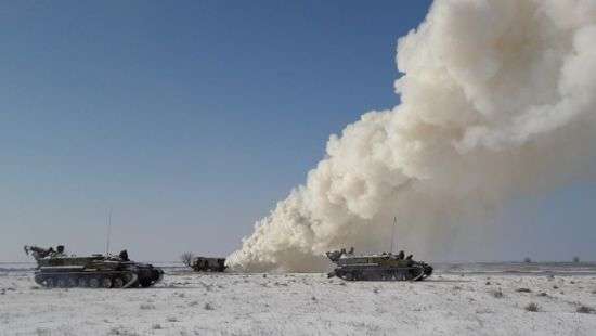 Украина провела военные учения у крымских границ