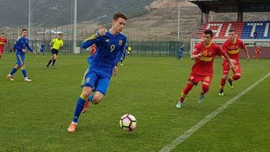 Сборная Украины разгромила Черногорию