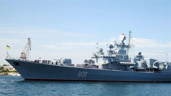 Флагман ВМС Украины «Гетман Сагайдачный» оказался в ловушке