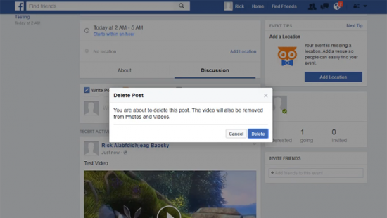 Ошибка в Facebook позволяла удалить любое видео