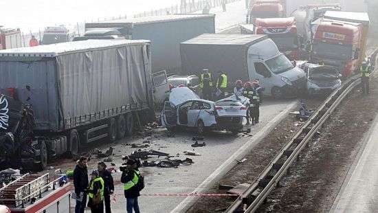 Боле 70 авто устроили шокирующее ДТП в Польше (ФОТО/ВИДЕО)