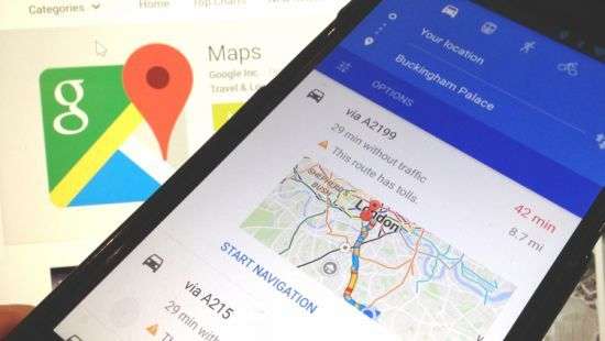 Информация о местах и транспорте в Google Maps собрана в одном месте