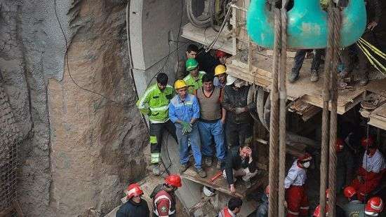 В Иране рухнула стена строящейся станции метро