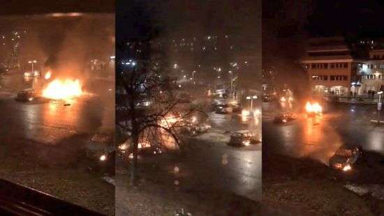 В Швеции мигранты жгли машины и грабили магазины