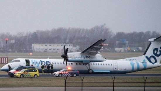 Опубликовано видео жесткой посадки британского пассажирского лайнера