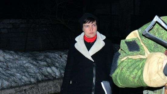 Обнародовано видео визита Савченко к пленным