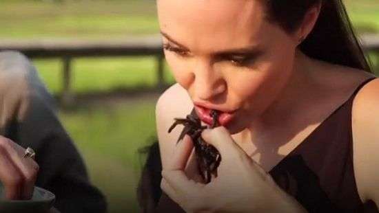 Известная актриса Анджелина Джоли рассказала, почему питается насекомыми