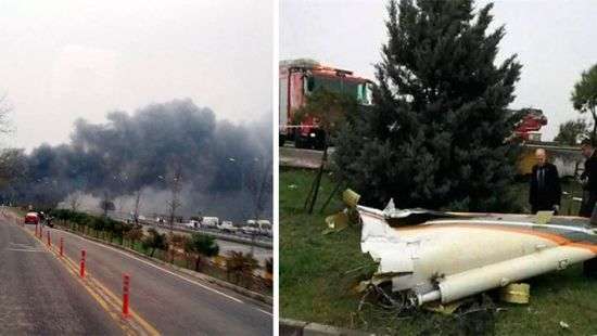 Появилось видео падения вертолета в Стамбуле