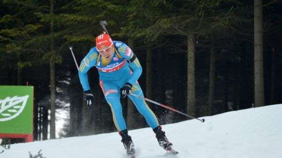 Украинские биатлонисты заняли 7-е место в эстафете на Кубке мира