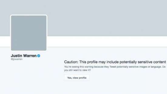 Twitter начала помечать «чувствительные» аккаунты