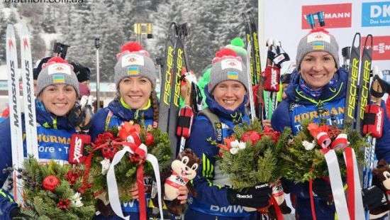 Сборная Украины по биатлону стала третьей в Кубке наций