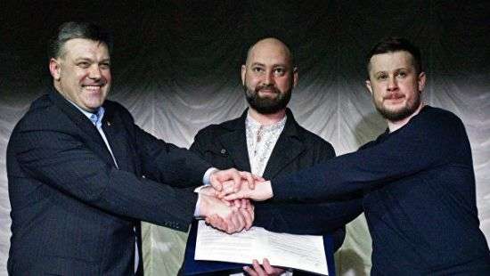 Мужская дружба на троих: Тягнибок, Тарасенко и Билецкий