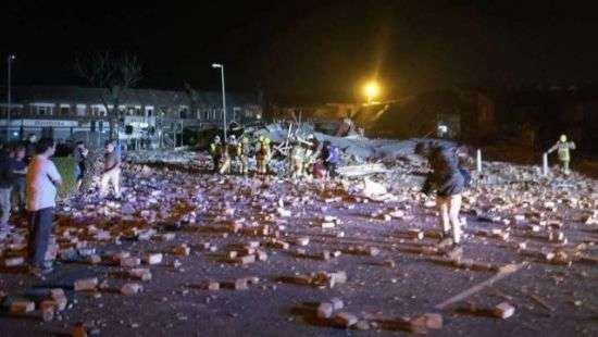 Мощный взрыв прогремел в пригороде Ливерпуля