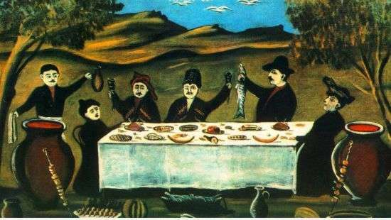 Грузинское застолье стало памятником