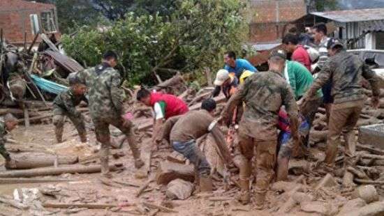 Жертв селевого потока в Колумбии становится все больше