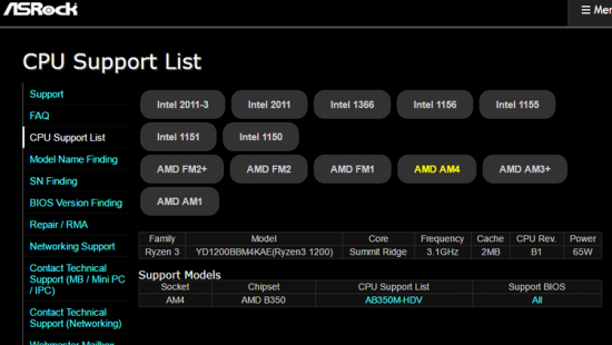 Опубликованы первые спецификации Ryzen 3 1200