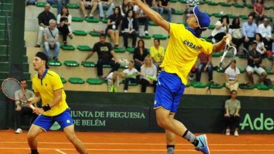 Украинские теннисисты смогли сократить отставание от Португалии