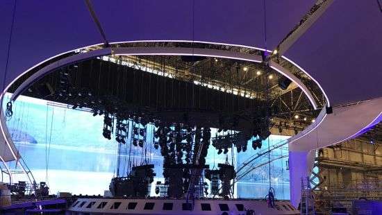Обнародованы фото строительства главной сцены для Евровидения