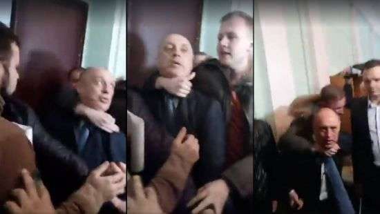 В Полтаве активисты устроили драку с мэром (видео)