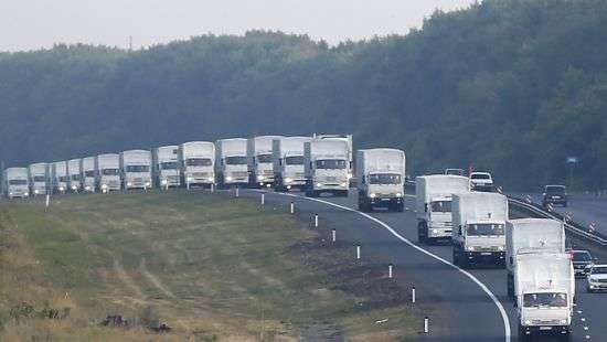 Россия объявила об отправке в Донбасс очередного конвоя