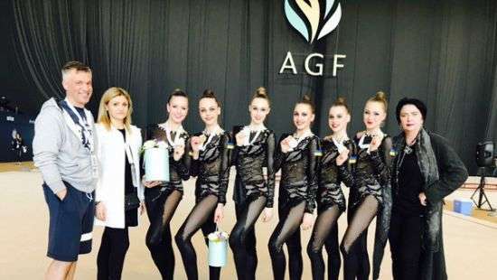 Украинские гимнастки заняли первое место на этапе Кубка мира