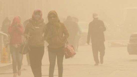 Пекин накрыла мощная песчанная буря