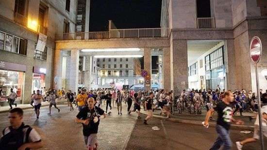 Давку в Турине во время просмотра матча спровоцировали хулиганы