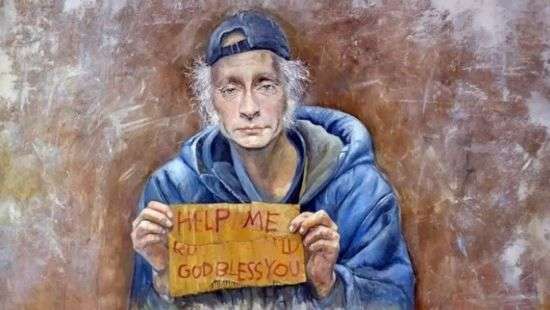 Сирийский художник изобразил Трампа, Путина и Меркель в образе беженцев